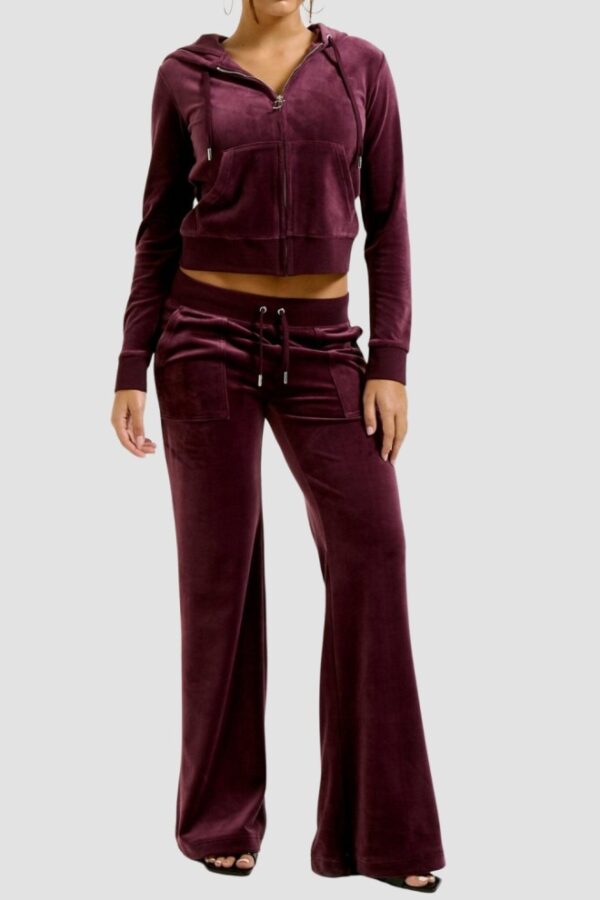 JUICY COUTURE Fioletowa damska bluza Robertson Hoodie