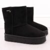 Wodoodporne śniegowce damskie mukluki czarne Big Star OO274898