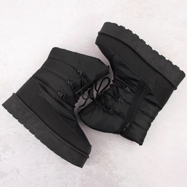 Śniegowce damskie na platformie czarne Big Star OO274884