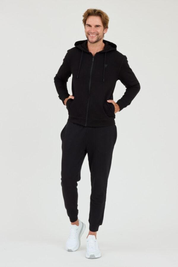 GUESS Czarna męska bluza z kapturem Hooded Sweatshirt