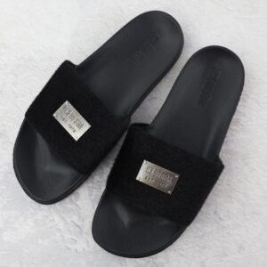 Klapki damskie plażowe basenowe czarne SS274716