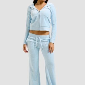 JUICY COUTURE Błękitna damska bluza Robertson Hoodie