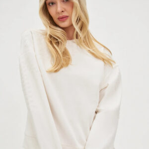 Bluza z koralikami biała