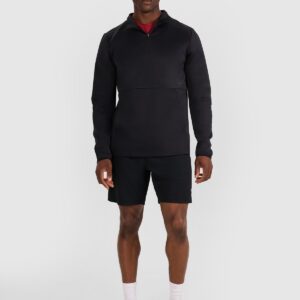 4F Bluza treningowa regular szybkoschnąca męska - czarna