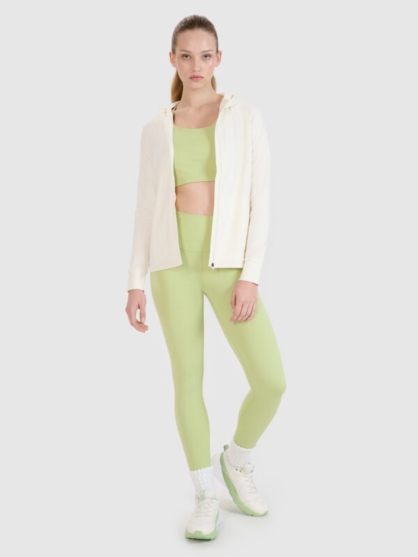 4F Bluza treningowa regular szybkoschnąca damska - biała