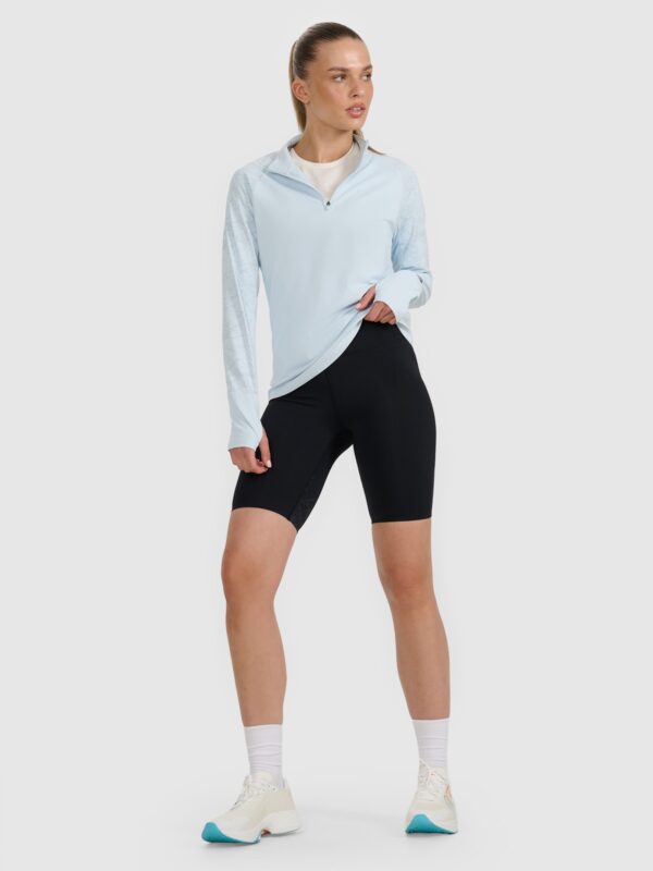 4F Bluza do biegania regular szybkoschnąca damska - niebieska