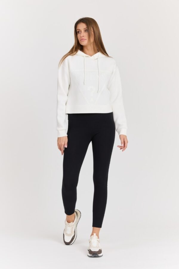 GUESS Biała damska bluza New Alisa z dużym logo