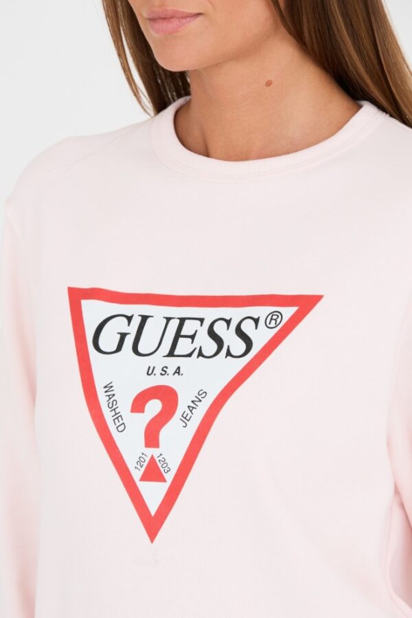GUESS Różowa damska bluza Original Fleece