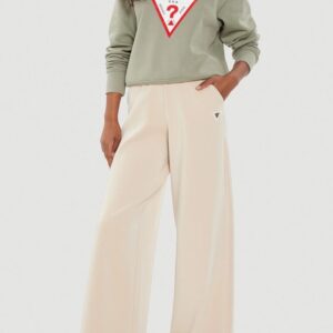 GUESS Zielona bluza damska z dużym logo Original Fleece