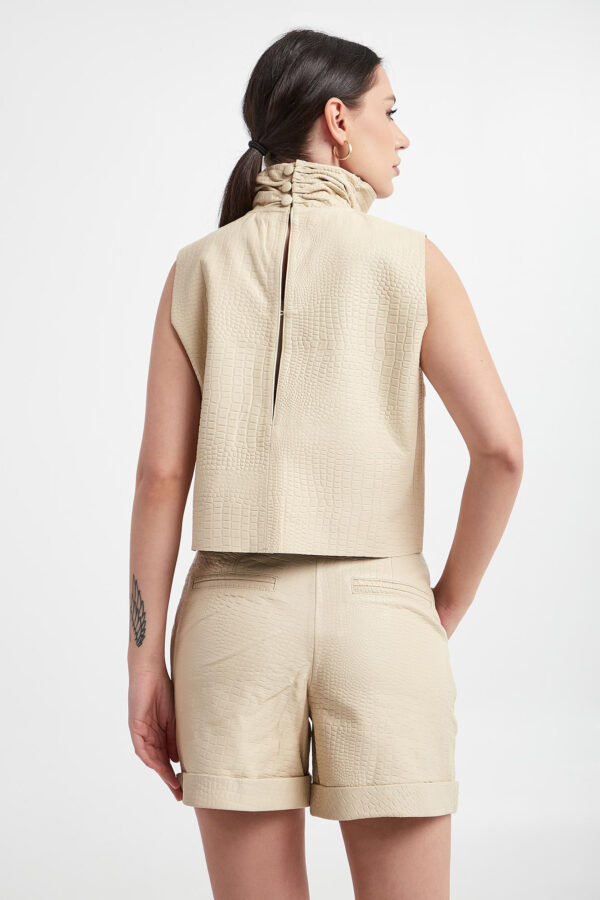 Top damski skórzany NOTES DU NORD