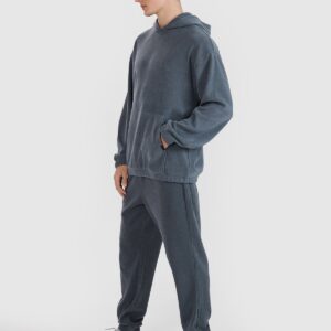 4F Bluza dresowa nierozpinana z kapturem męska - szara