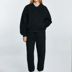 Bluza damska bomber czarna Pixelina 906