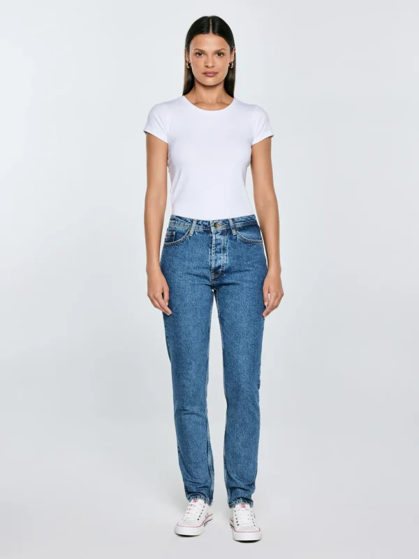 Jeansy damskie z kolekcji Authentic niebieskie Authentic 400