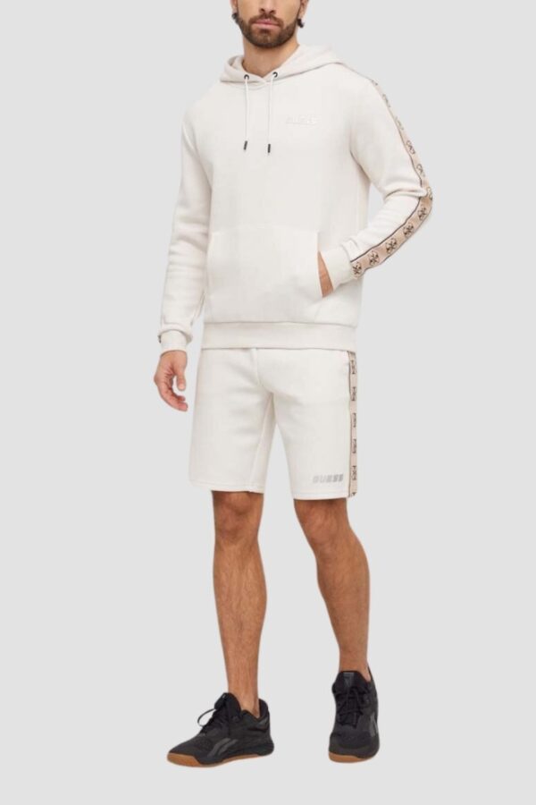 GUESS Beżowa męska bluza z lampasami Mickey