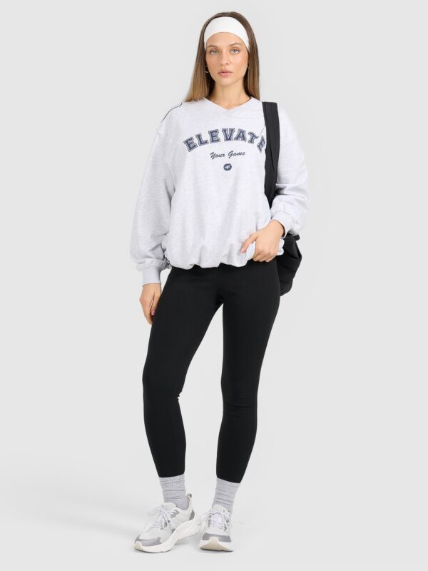 4F Bluza dresowa nierozpinana bez kaptura damska - szara