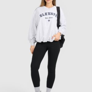 4F Bluza dresowa nierozpinana bez kaptura damska - szara