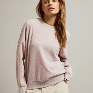 Bluza z odkrytymi plecami różowa