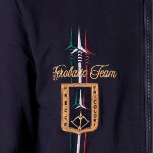 AERONAUTICA MILITARE Granatowa bluza męska Embroidered Frecce Tricolori