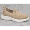 Beżowe tekstylne półbuty damskie Vinceza 17367