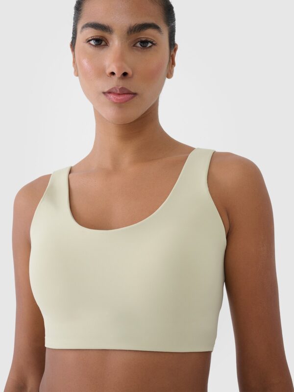 4F Biustonosz treningowy ze średnim wsparciem - zielony