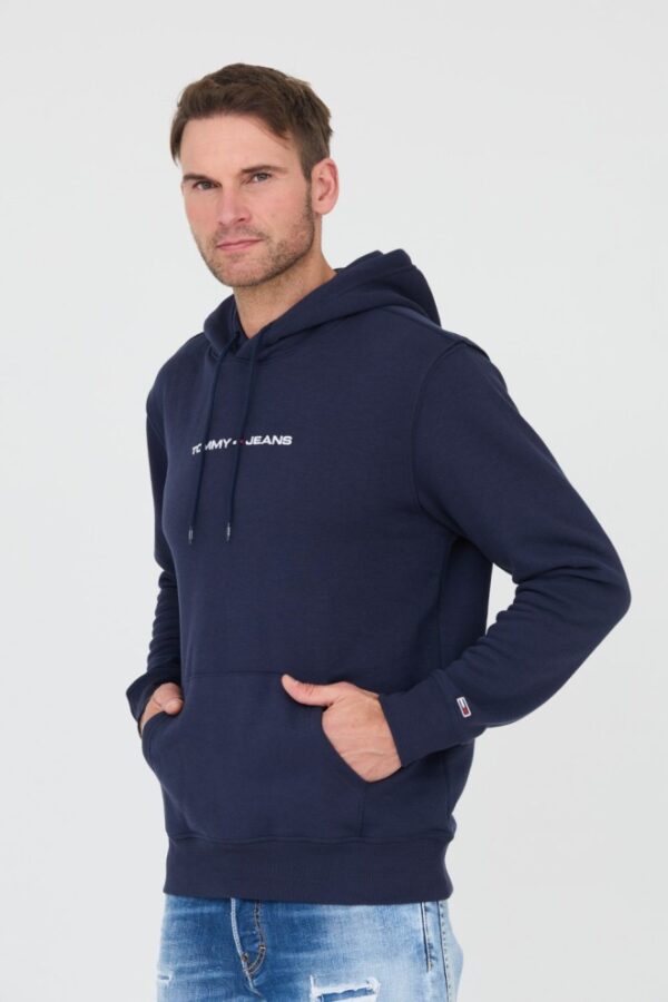 TOMMY JEANS Granatowa męska bluza z kapturem