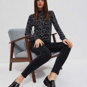 Jeansy z wysokim stanem czarne