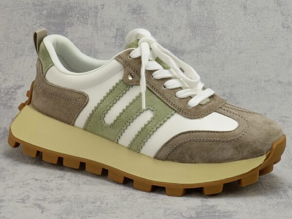 Białe skórzane półbuty damskie Filippo DP6743