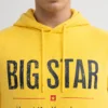 Bluza męska z kapturem z logo BIG STAR żółta Ashlyno 201