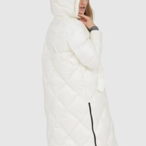 BLAUER Puchowy płaszcz damski Kay w kolorze ecru