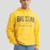 Bluza męska z kapturem z logo BIG STAR żółta Ashlyno 201