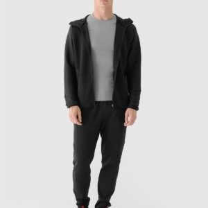 4F Bluza treningowa szybkoschnąca męska 4F x Robert Lewandowski - czarna