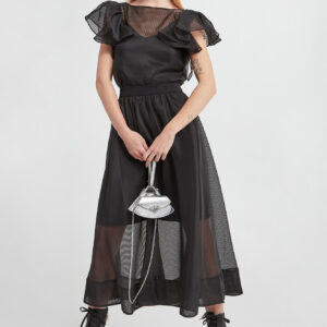 Bluzka damska z tafty KARL LAGERFELD