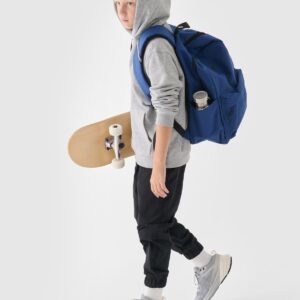 4F Bluza dresowa nierozpinana z kapturem chłopięca - szara 122 (6-7 lat)