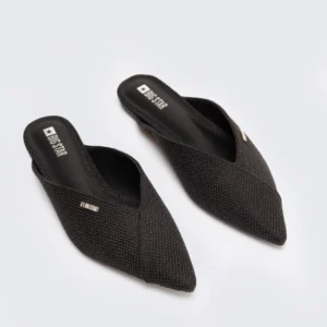 Klapki damskie eleganckie czarne RR274210 906