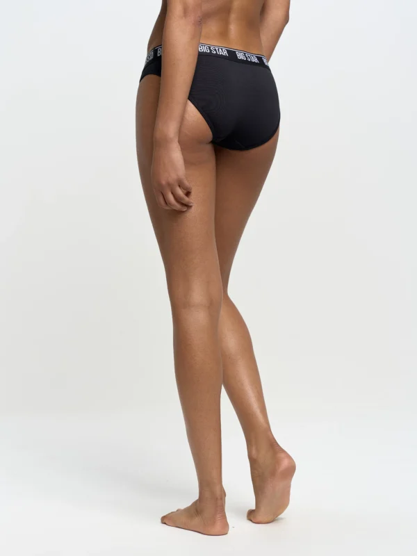 Figi damskie bawełniane czarne Matyllda 906