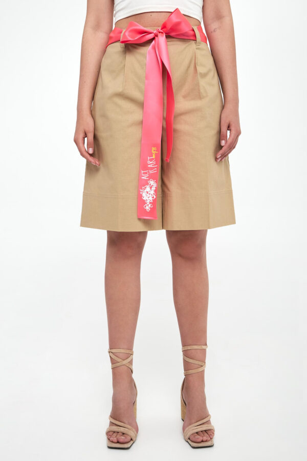 Szorty damskie z lnem TWINSET ACTITUDE