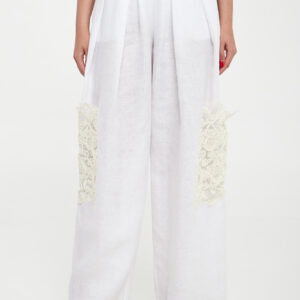 Spodnie damskie lniane ERMANNO SCERVINO LIFE