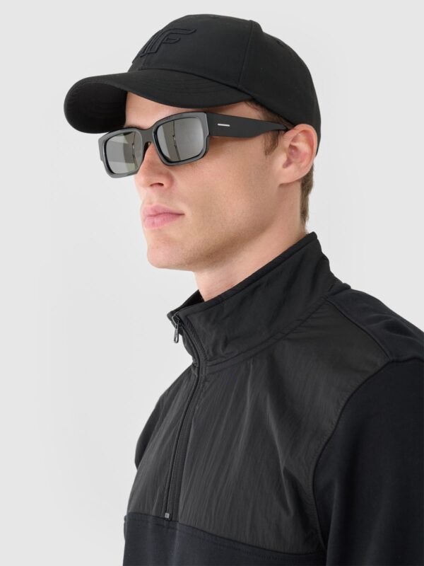 4F Bluza dresowa nierozpinana bez kaptura męska - czarna