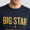 Bluza męska z logo BIG STAR granatowa Setor 403