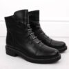 Botki damskie ocieplane czarne Jezzi ASA252-5