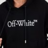OFF-WHITE Czarna męska bluza Big Bookish Skate Hoodie White