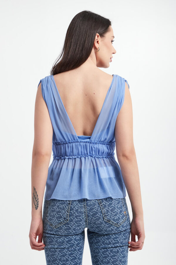 Top damski szyfonowy PATRIZIA PEPE