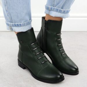 Botki damskie zielone Jezzi ASA62-16