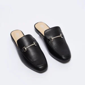 Klapki damskie eleganckie czarne NN274A076 906