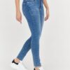 7 FOR ALL MANKIND Niebieskie jeansy damskie HW SKINNY SLIM ILLUSION Stride