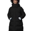 BLAUER Czarny damski płaszcz Lena Raincoat Long Jackets