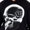 PHILIPP PLEIN Czarna bluza męska z kapturem x-ray skull