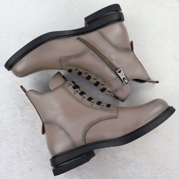 Botki damskie taupe Vinceza 26-58578