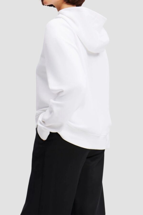 KARL LAGERFELD Biała damska bluza Ikon Aquarelle K Hoodie