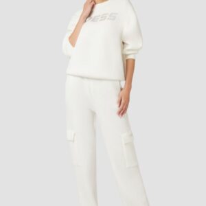 GUESS Damska bluza w kolorze ecru Cecilia